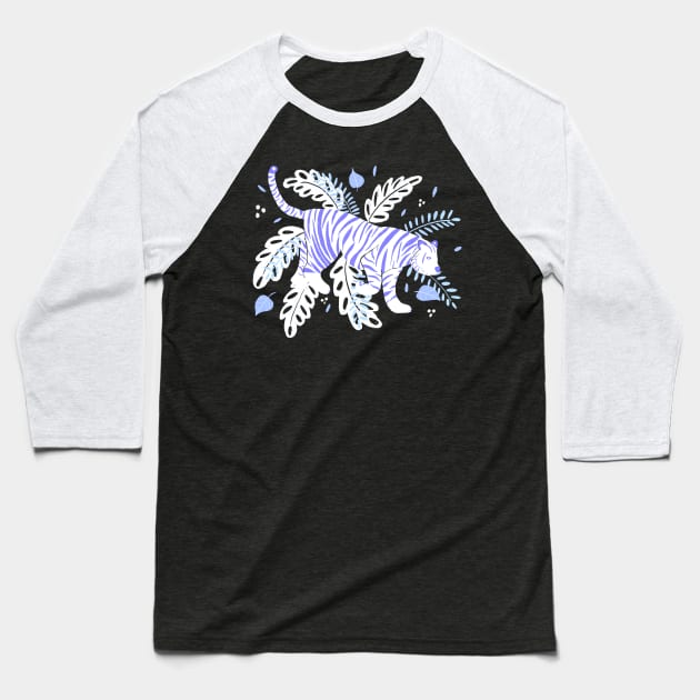 White and blue tiger in the jungle Baseball T-Shirt by Home Cyn Home 